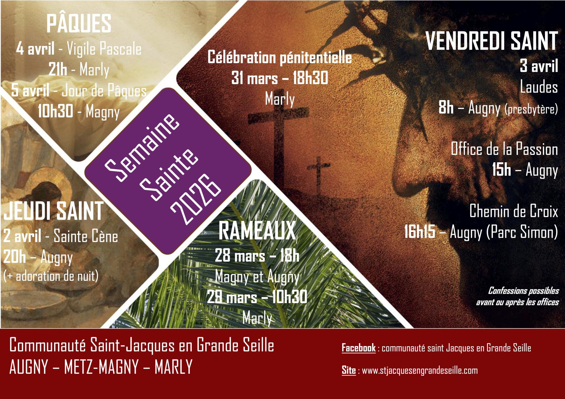 Affiche semaine sainte 2026